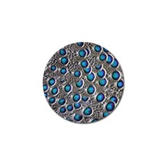 Peacock Pattern Close Up Plumage Golf Ball Marker (4 Pack) by Celenk