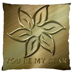 You Are My Star Large Flano Cushion Case (two Sides) by NSGLOBALDESIGNS2
