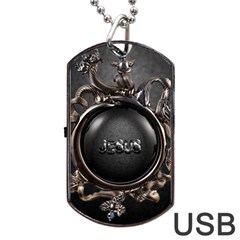 Jesus Dog Tag Usb Flash (two Sides) by NSGLOBALDESIGNS2