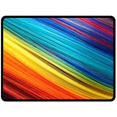 Rainbow Double Sided Fleece Blanket (large)  by NSGLOBALDESIGNS2