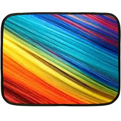 Rainbow Double Sided Fleece Blanket (mini)  by NSGLOBALDESIGNS2