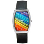 RAINBOW Barrel Style Metal Watch Front