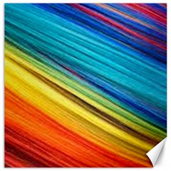 Rainbow Canvas 16  X 16  by NSGLOBALDESIGNS2