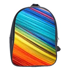 Rainbow School Bag (large) by NSGLOBALDESIGNS2