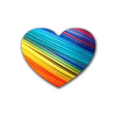 Rainbow Heart Coaster (4 Pack)  by NSGLOBALDESIGNS2