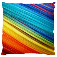 Rainbow Large Cushion Case (one Side) by NSGLOBALDESIGNS2