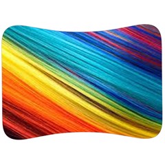 Rainbow Velour Seat Head Rest Cushion by NSGLOBALDESIGNS2