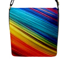 Rainbow Flap Closure Messenger Bag (l) by NSGLOBALDESIGNS2
