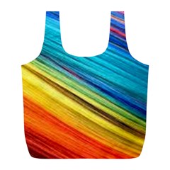 Rainbow Full Print Recycle Bag (l) by NSGLOBALDESIGNS2