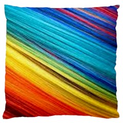 Rainbow Standard Flano Cushion Case (two Sides) by NSGLOBALDESIGNS2