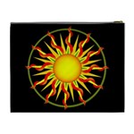 Mandala Sun Graphic Design Cosmetic Bag (XL) Back