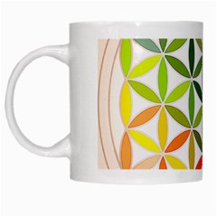 Mandala Rainbow Colorful Reiki White Mugs by Simbadda