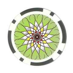 Mandala Model Figure Graphics Poker Chip Card Guard by Simbadda