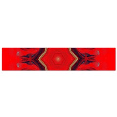 Chakra Art Heart Healing Red Small Flano Scarf by Simbadda