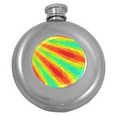Graphic Kaleidoscope Geometric Round Hip Flask (5 Oz)