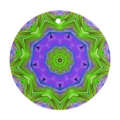 Abstract Art Colorful Round Ornament (two Sides)