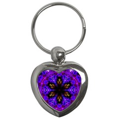 Abstract Art Abstract Background Key Chains (Heart) 