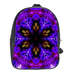 Abstract Art Abstract Background School Bag (Large)