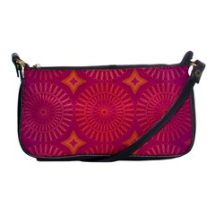 Flower Wheel Chakra Mandala Modern Shoulder Clutch Bag