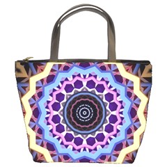 Mandala Art Design Pattern Bucket Bag by Simbadda