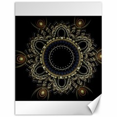 Fractal Mandala Intricate Canvas 12  X 16  by Simbadda