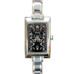 Art Fractal Artwork Design Rectangle Italian Charm Watch