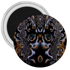 Art Fractal Artwork Design 3  Magnets