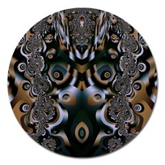 Art Fractal Artwork Design Magnet 5  (Round)