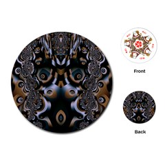 Art Fractal Artwork Design Playing Cards (Round)