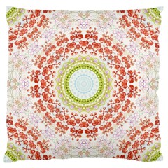 Fractal Kaleidoscope Mandala Large Cushion Case (one Side) by Simbadda