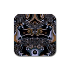 Fractal Art Artwork Design Rubber Square Coaster (4 Pack) 