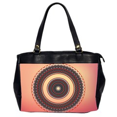 Ornamental Shape Concentric Round Oversize Office Handbag (2 Sides) by Simbadda