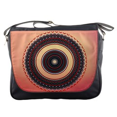 Ornamental Shape Concentric Round Messenger Bag by Simbadda