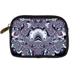 Pattern Fractal Art Artwork Design Digital Camera Leather Case by Simbadda