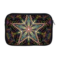 Star Mandala Pattern Design Doodle Apple Macbook Pro 17  Zipper Case by Simbadda