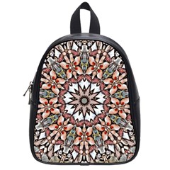 Abstract Art Texture Mandala School Bag (small) by Simbadda