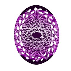 Mandala Mallow Circle Abstract Ornament (oval Filigree)