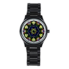 Chakra Art Healing Mandala Stainless Steel Round Watch