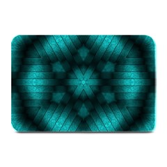 Abstract Pattern Black Green Plate Mats by Simbadda