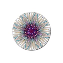 Mandala Kaleidoscope Ornament Magnet 3  (round) by Simbadda