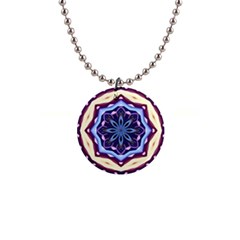 Mandala Art Design Pattern 1  Button Necklace by Simbadda