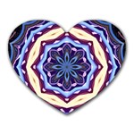 Mandala Art Design Pattern Heart Mousepads Front