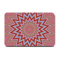 Abstract Art Abstract Background Art Pattern Small Doormat  by Simbadda