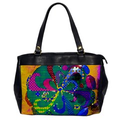 Mandala Abstract Background Image Oversize Office Handbag by Simbadda