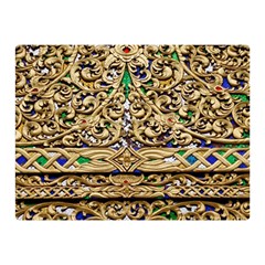 Gold Pattern Decoration Golden Double Sided Flano Blanket (mini)  by Simbadda