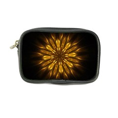 Mandala Gold Golden Fractal Coin Purse by Simbadda