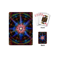Mandala Pattern Kaleidoscope Playing Cards (mini) by Simbadda