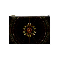 Fractal Floral Mandala Abstract Cosmetic Bag (medium) by Simbadda