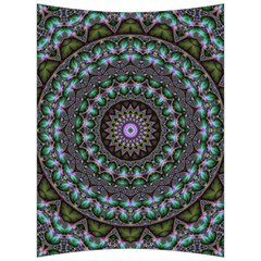 Fractal Kaleidoscope Mandala Back Support Cushion by Simbadda