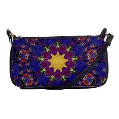 Abstract Art Artistic Texture Blue Shoulder Clutch Bag